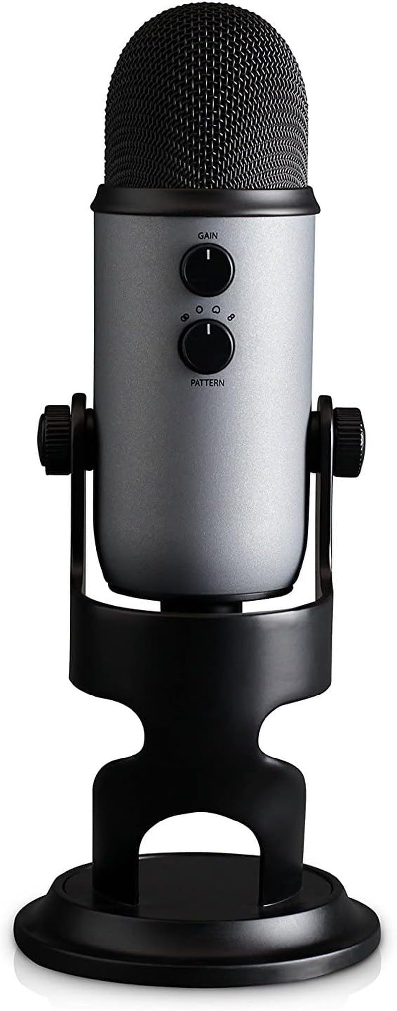 Yeti USB Microphone for Recording, Streaming, Gaming, Podcasting on PC and Mac, Condenser Mic for Laptop or Computer with  VO!CE Effects, Adjustable Stand, Plug and Play - Slate