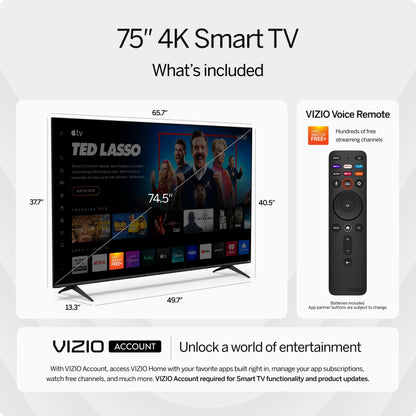 75" Class V-Series 4K LED HDR Smart TV 2023 V755M-K03