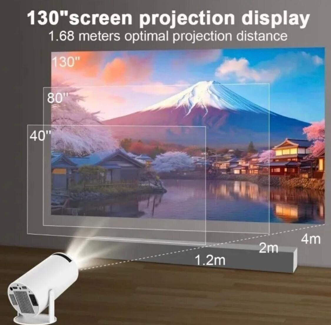 Magcubic Projector HY300 PRO 4K Android 11 Dual Wifi6 260ANSI Allwinner H713 BT